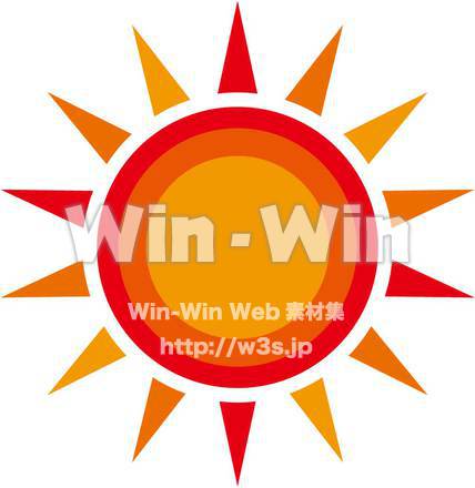 太陽のCG・イラスト素材 W-001626