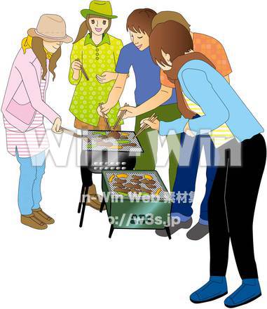 BBQのCG・イラスト素材 W-001536