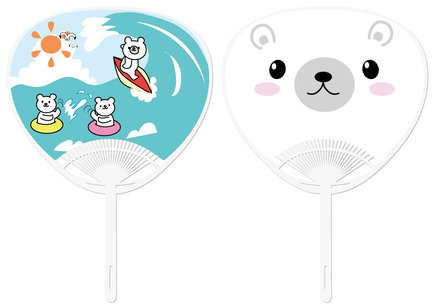 くまのうちわ D-000576 のうちわ