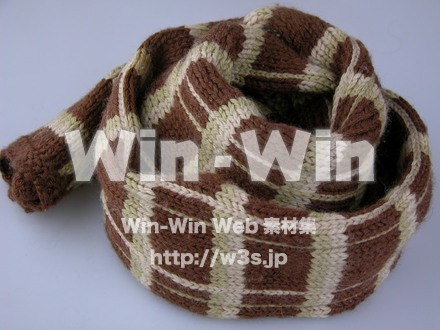 手作りマフラーの写真素材 W-000499