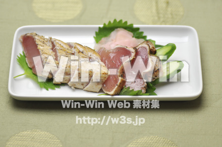 びんちょうマグロのたたきの写真素材 W-000573