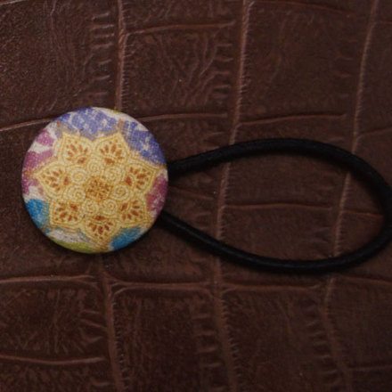 アジアくるみぼたん・ヘアゴム D-000865 のくるみボタン