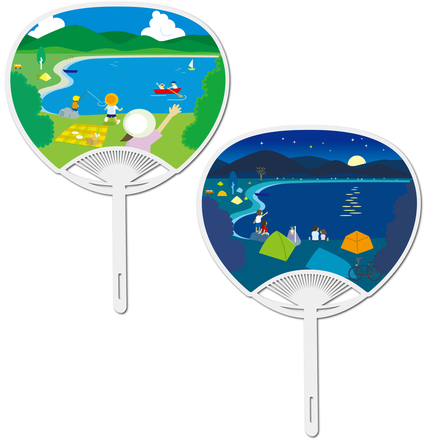 うちわ D-001287 のうちわ