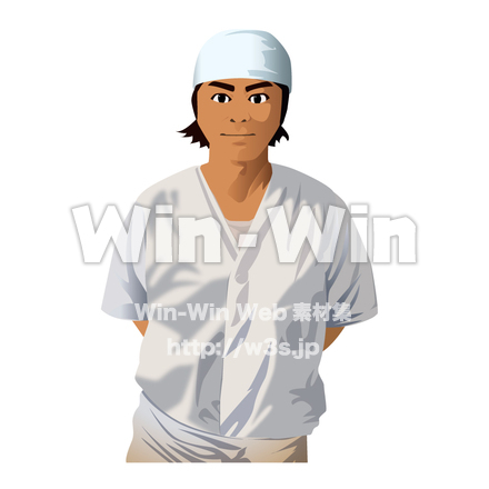 飲食店店員のCG・イラスト素材 W-001713