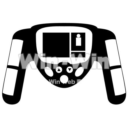 体重計のシルエット素材 W-000280