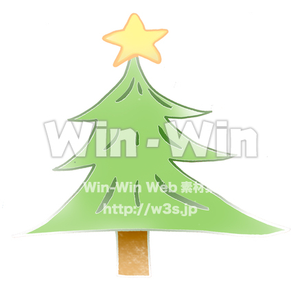 クリスマスツリーのCG・イラスト素材 W-000983