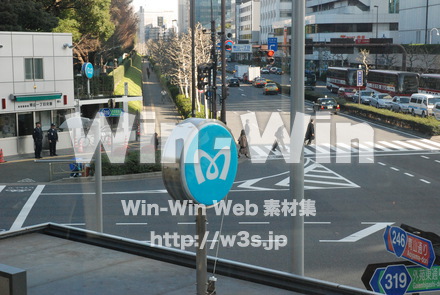 交差点風景の写真素材 W-000755