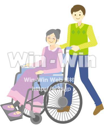 車椅子のCG・イラスト素材 W-001366