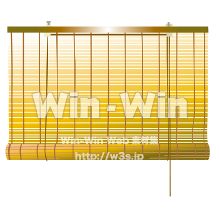 すだれのCG・イラスト素材 W-001770