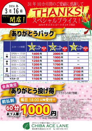 ありがとうパック D-001390 のチラシ