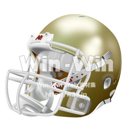 アメフトのヘルメットのCG・イラスト素材 W-000768