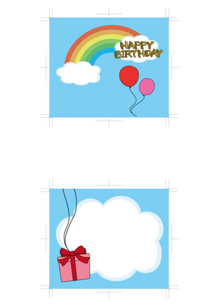 バースデーカード D-000182 のポストカード・DM