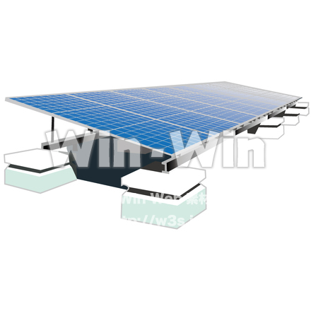 ソーラーパネルのCG・イラスト素材 W-000421