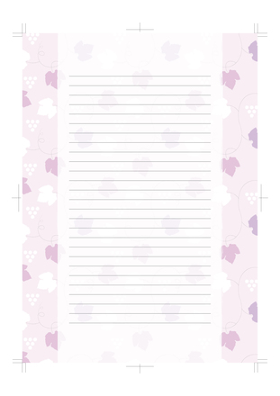 葡萄柄の便箋 D-003536 のその他