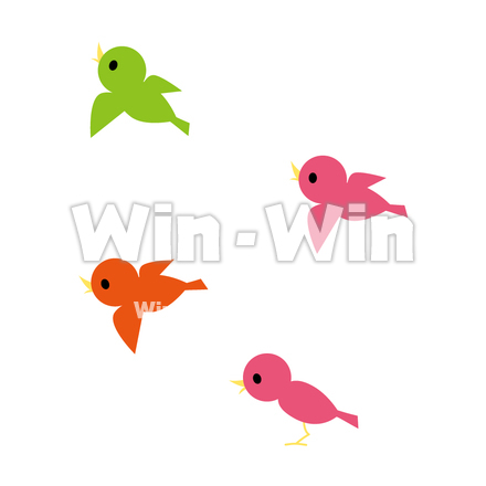 小鳥のCG・イラスト素材 W-003642