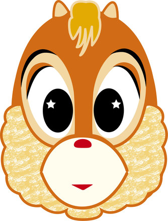 お面　リスのスターちゃん D-003103 のその他