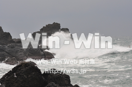 冬の日本海の写真素材 W-002629