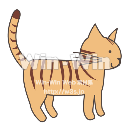 ネコのCG・イラスト素材 W-003620