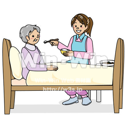 介護・食事のCG・イラスト素材 W-003171
