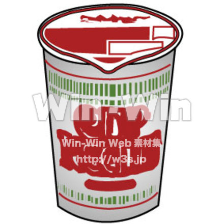 カップラーメンのCG・イラスト素材 W-003568