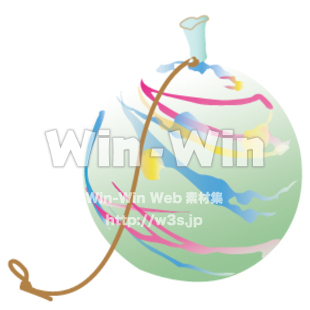 ヨーヨー水風船のCG・イラスト素材 W-003102