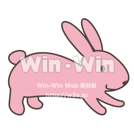 ウサギのCG・イラスト素材 W-003605