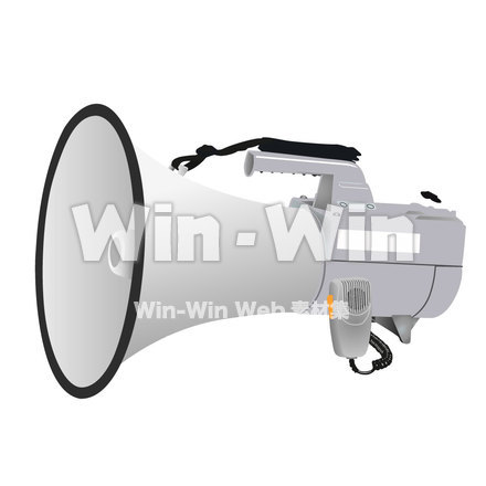 メガホンのCG・イラスト素材 W-003166