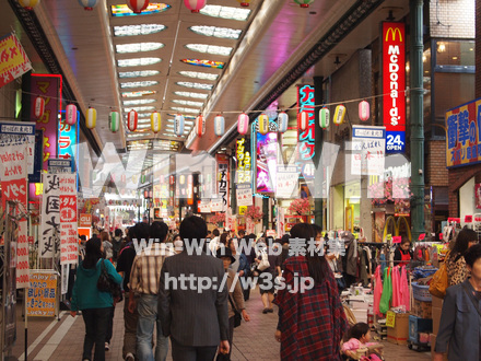 銀柳街の写真素材 W-003577