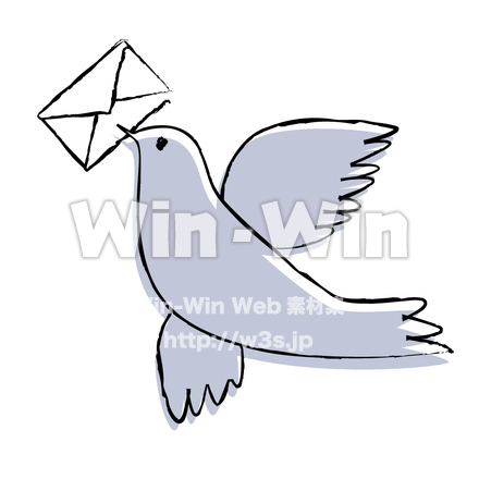 はとメールのCG・イラスト素材 W-003623