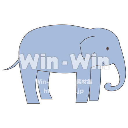 ゾウのCG・イラスト素材 W-003614