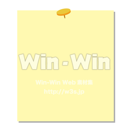 文字ベース・画鋲付きのCG・イラスト素材 W-003656