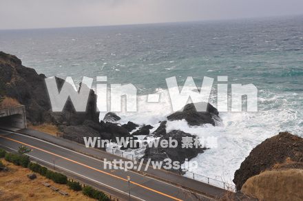 冬の日本海の写真素材 W-002656