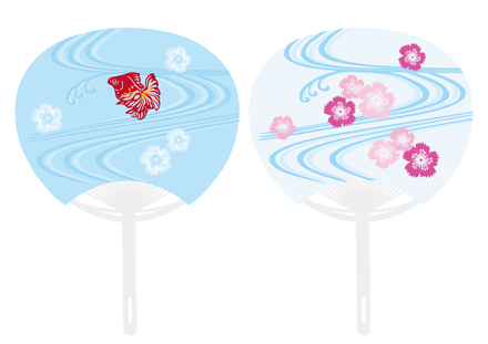 うちわ D-002647 のうちわ