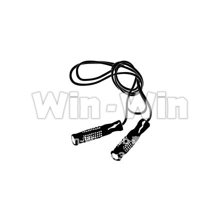 縄跳びのシルエット素材 W-003536