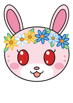 うさぎのお面 D-003934 のその他