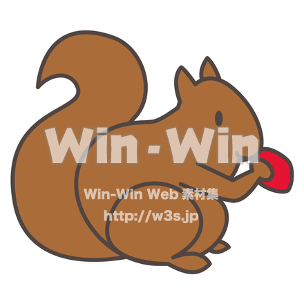 リスのCG・イラスト素材 W-003635