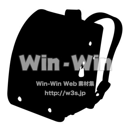 ランドセルのシルエット素材 W-003156