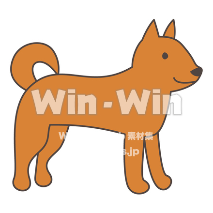 イヌのCG・イラスト素材 W-003604