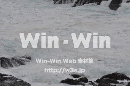 冬の日本海の写真素材 W-002637