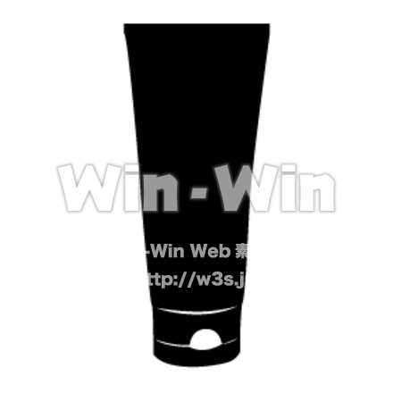 チューブのシルエット素材 W-002950