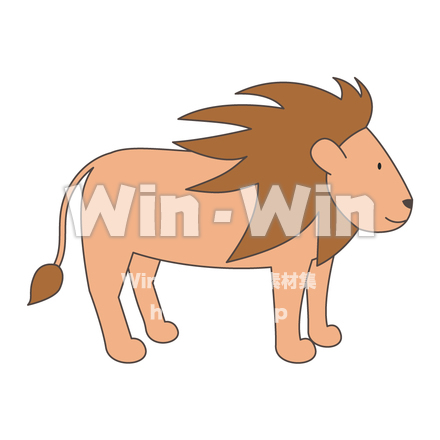 ライオンのCG・イラスト素材 W-003634