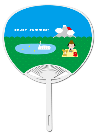 うちわ - ピクニック D-003459 のうちわ