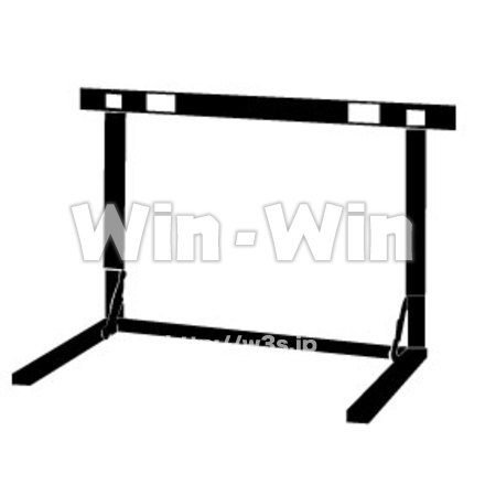 ハードルのシルエット素材 W-003718