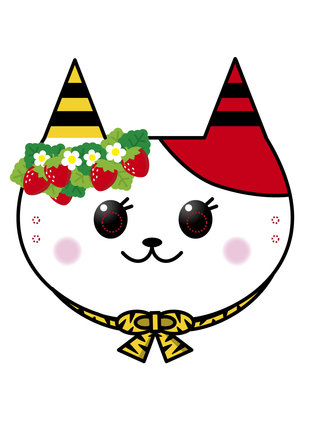 鬼のお面 D-003859 の工作用印刷物