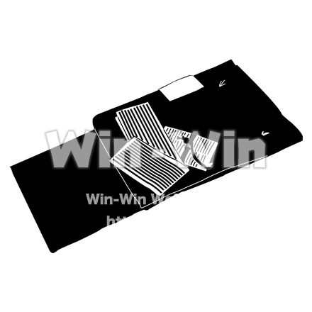 ゆかたのシルエット素材 W-003373