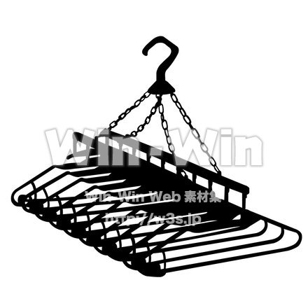ハンガーのシルエット素材 W-003153