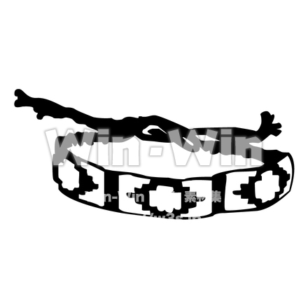 ミサンガのシルエット素材 W-003232