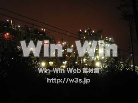 川崎工場夜景2の写真素材 W-003131