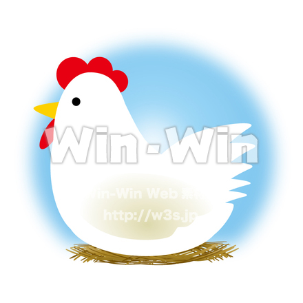 にわとりのCG・イラスト素材 W-003378