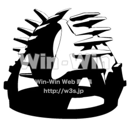 オブジェのシルエット素材 W-003098